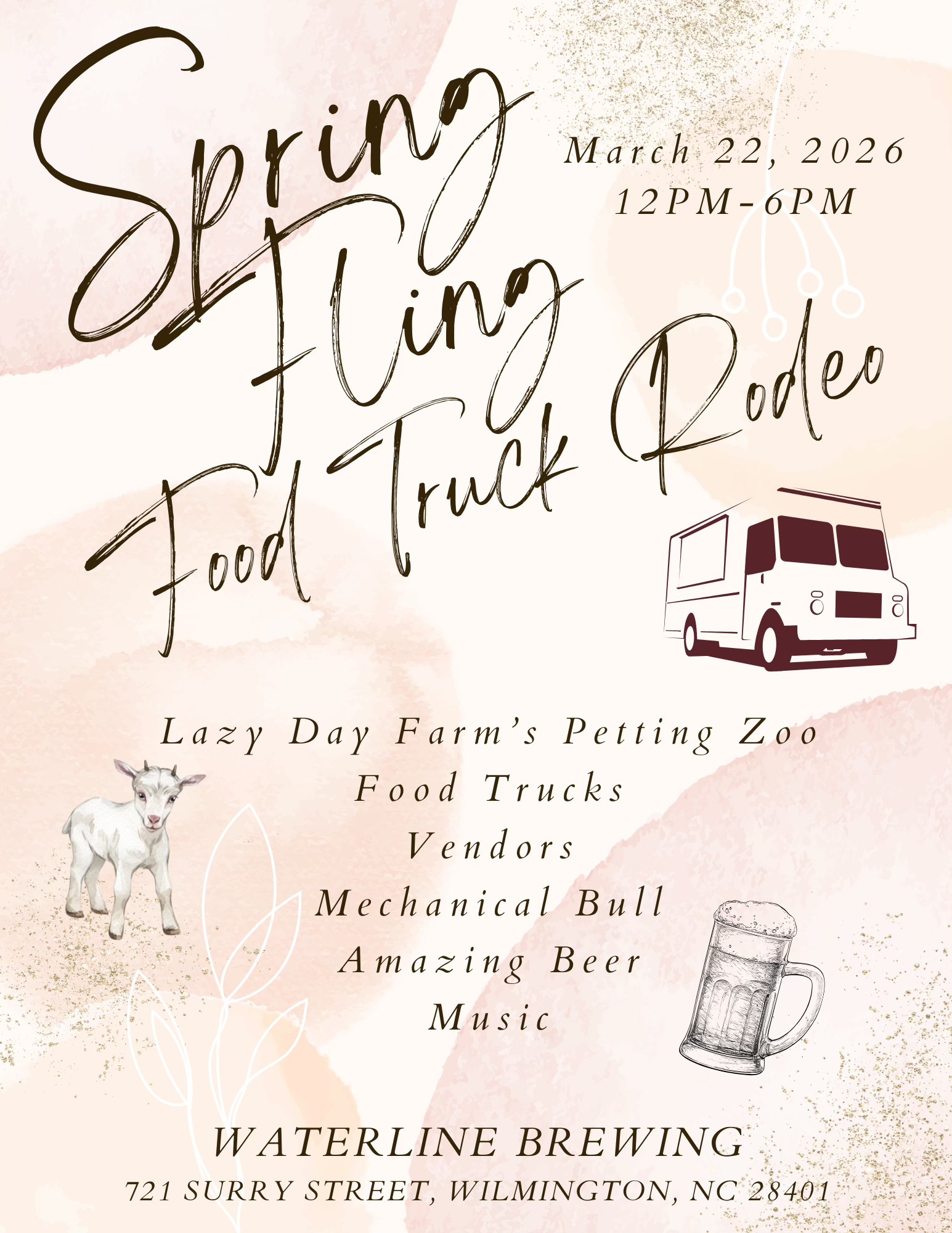 Spring Fling Food Truck Rodeo at Waterline Brewing